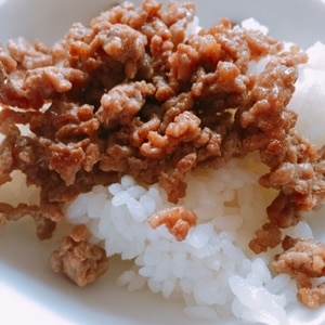 挽肉が余ったら肉そぼろ!